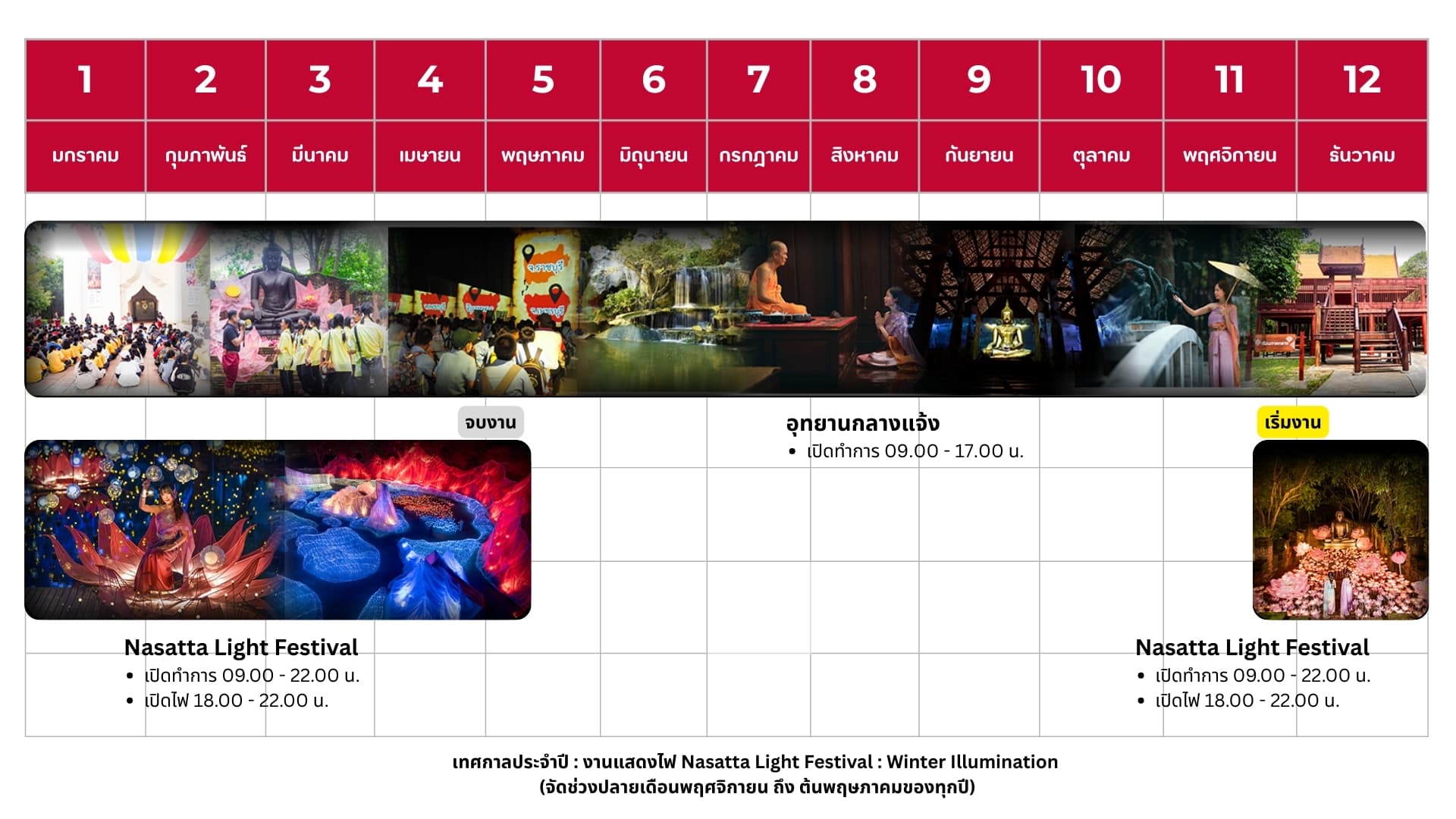 Nasatta Light Festival installation overview