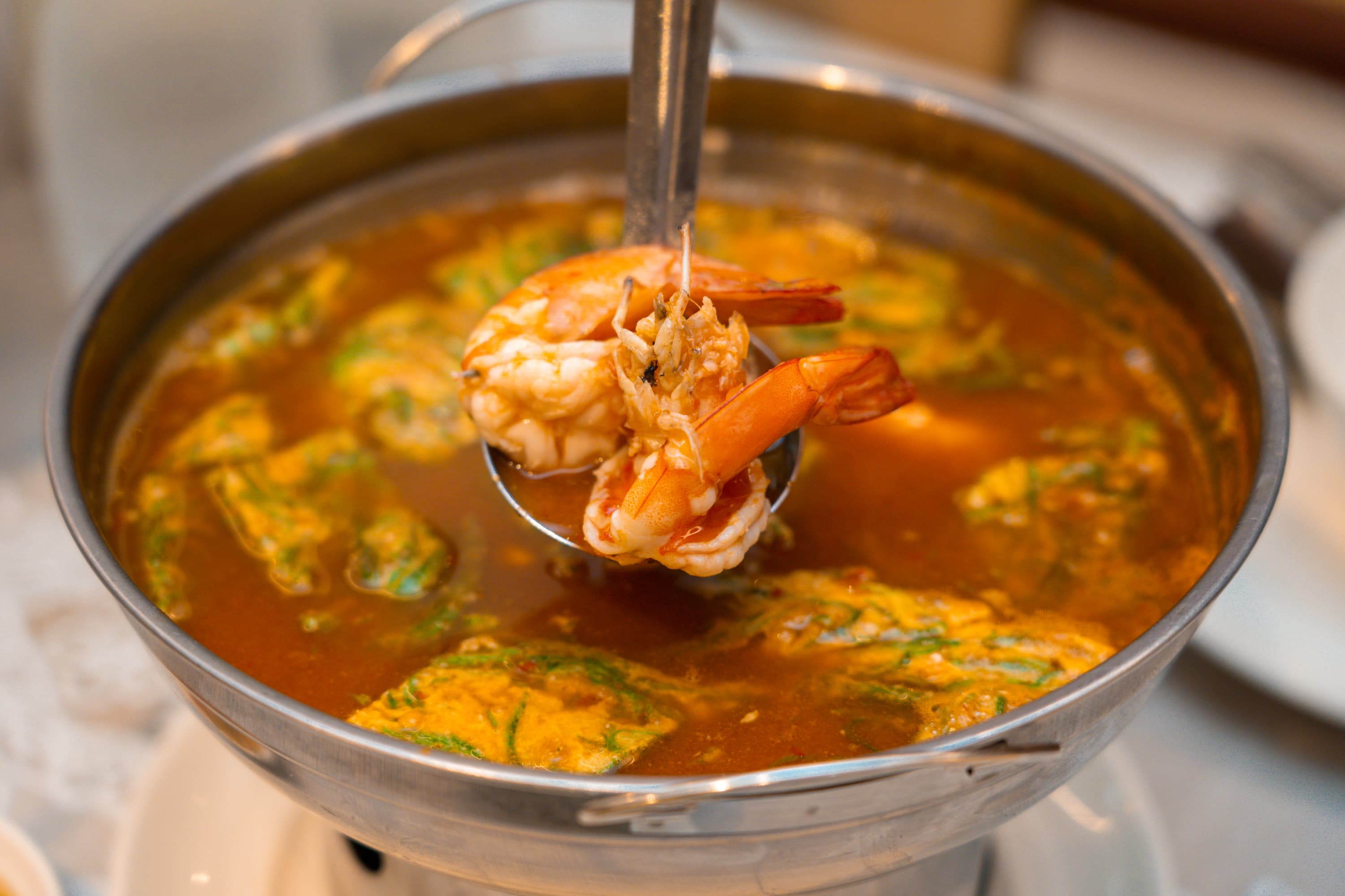 A cozy table for sharing dishes